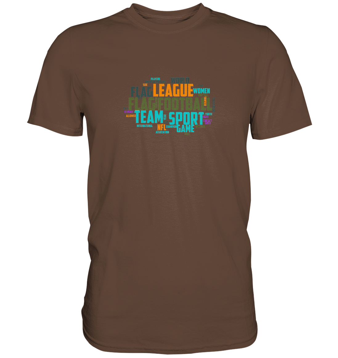 Flag Football Word Bubble - Premium Shirt