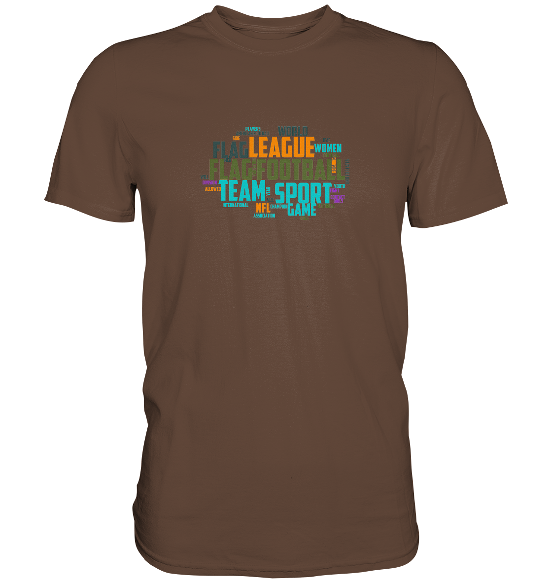 Flag Football Word Bubble - Premium Shirt