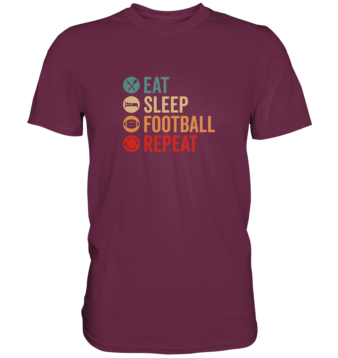 Eat Sleep Football Repeat - Premium Shirt