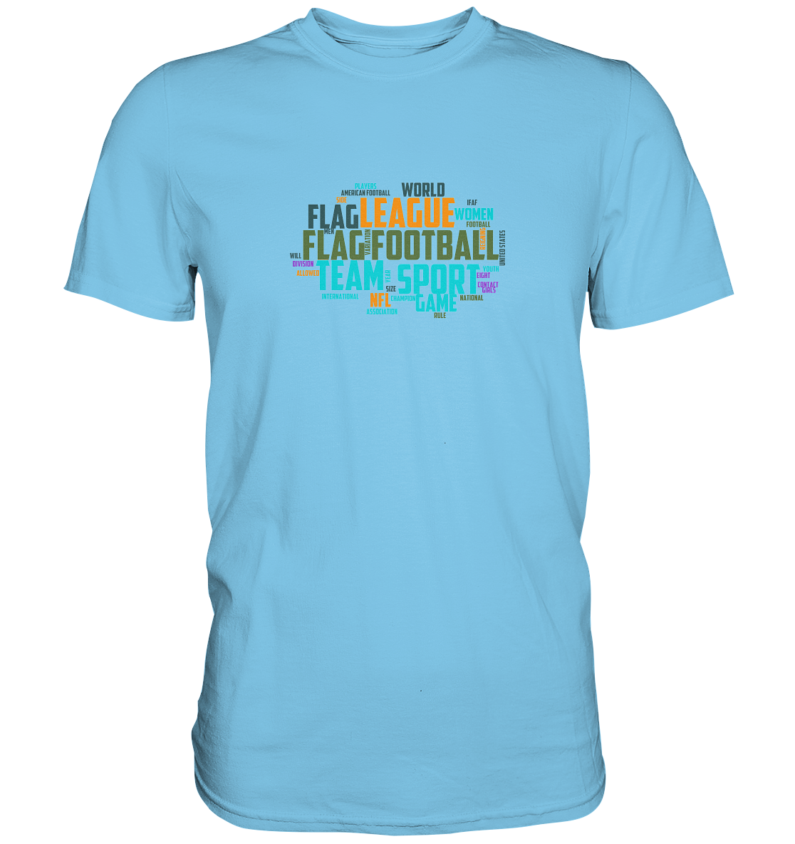 Flag Football Word Bubble - Premium Shirt