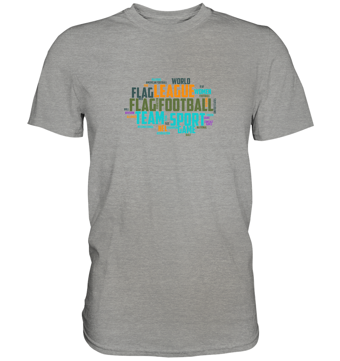 Flag Football Word Bubble - Premium Shirt