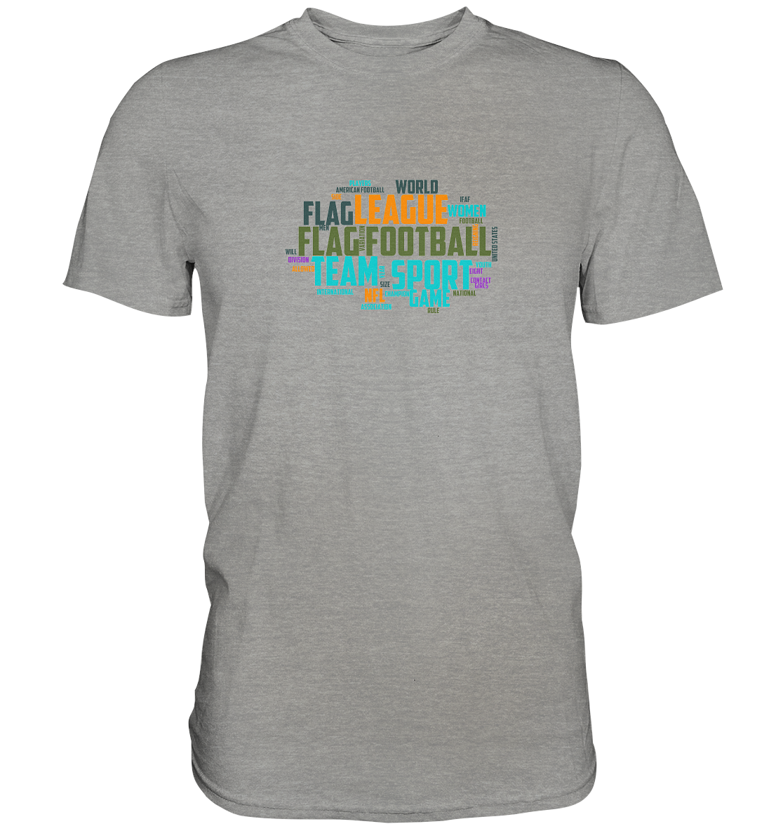 Flag Football Word Bubble - Premium Shirt