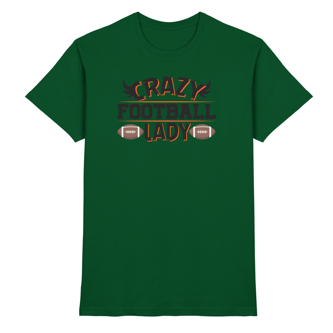 Crazy Football Lady - Premium Shirt