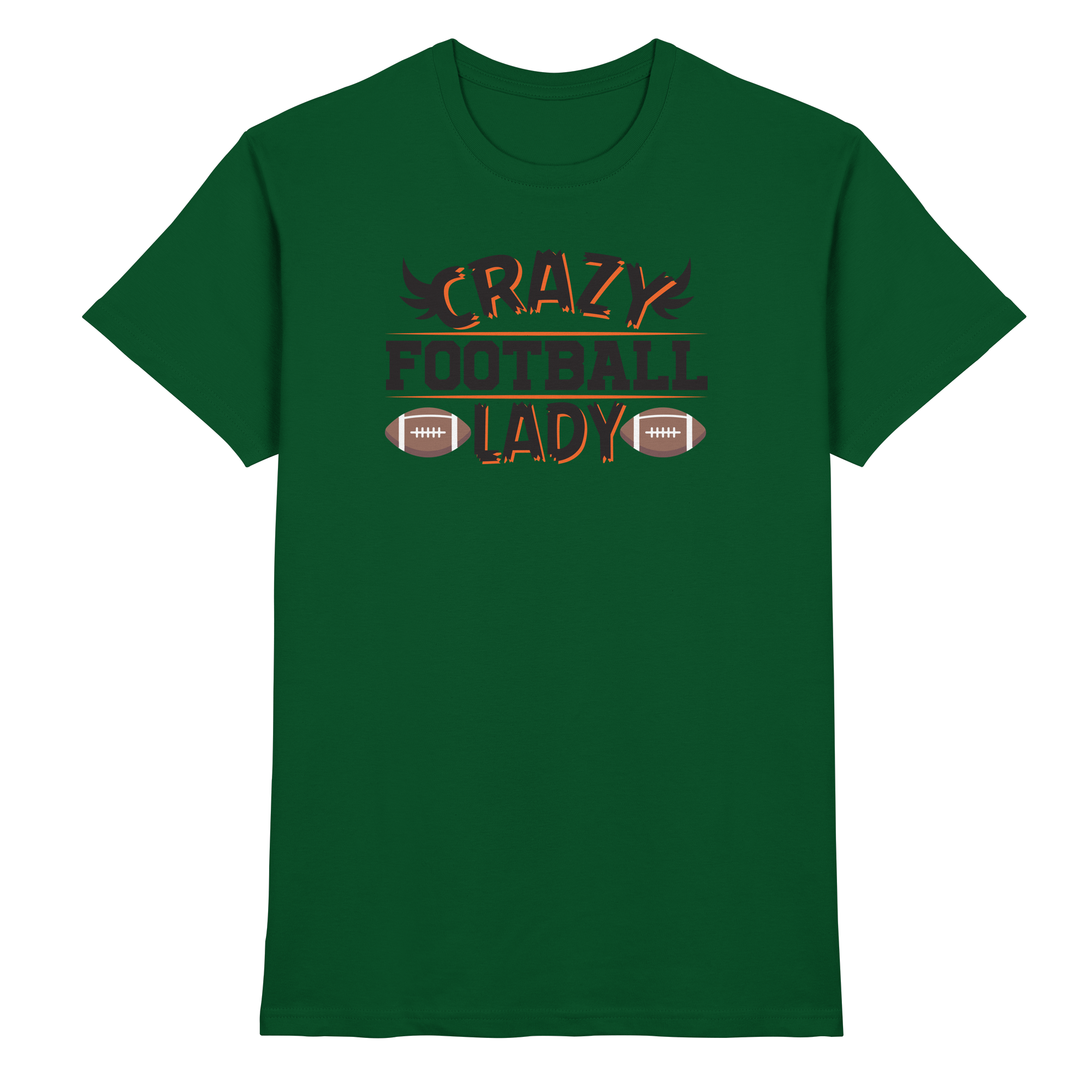 Crazy Football Lady - Premium Shirt