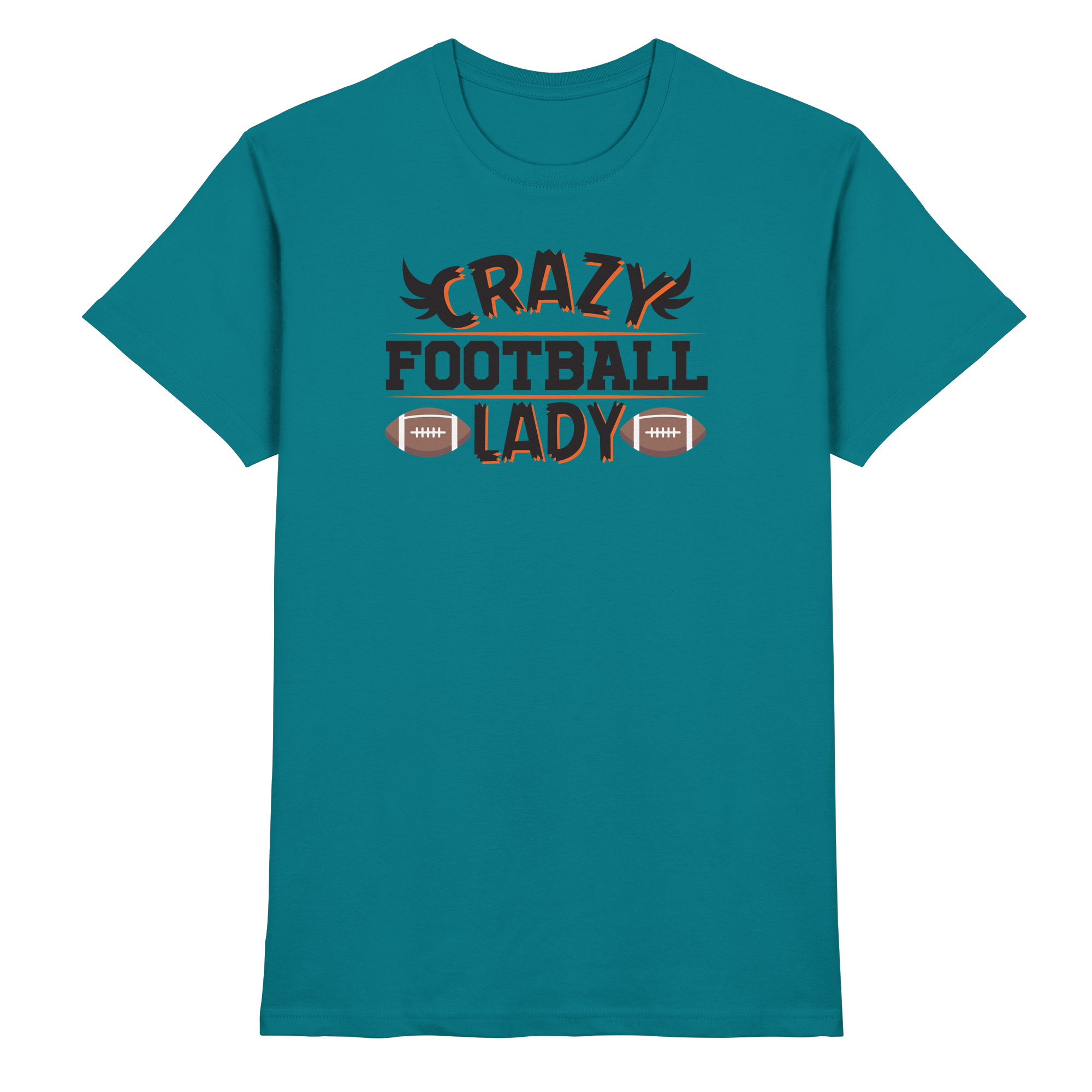 Crazy Football Lady - Premium Shirt