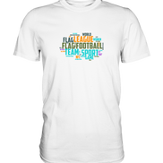 Flag Football Word Bubble - Premium Shirt