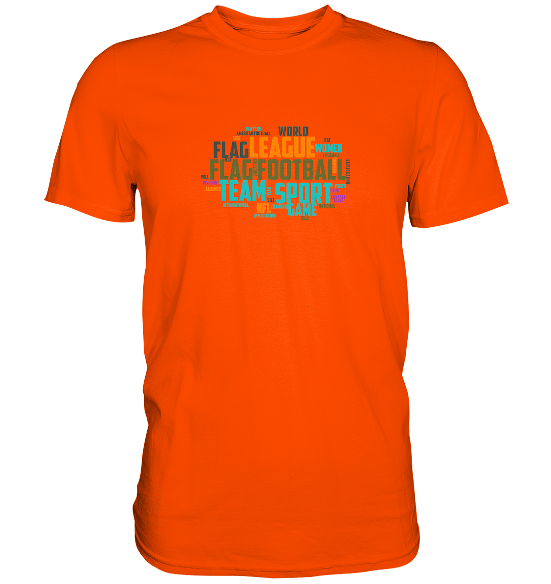 Flag Football Word Bubble - Premium Shirt