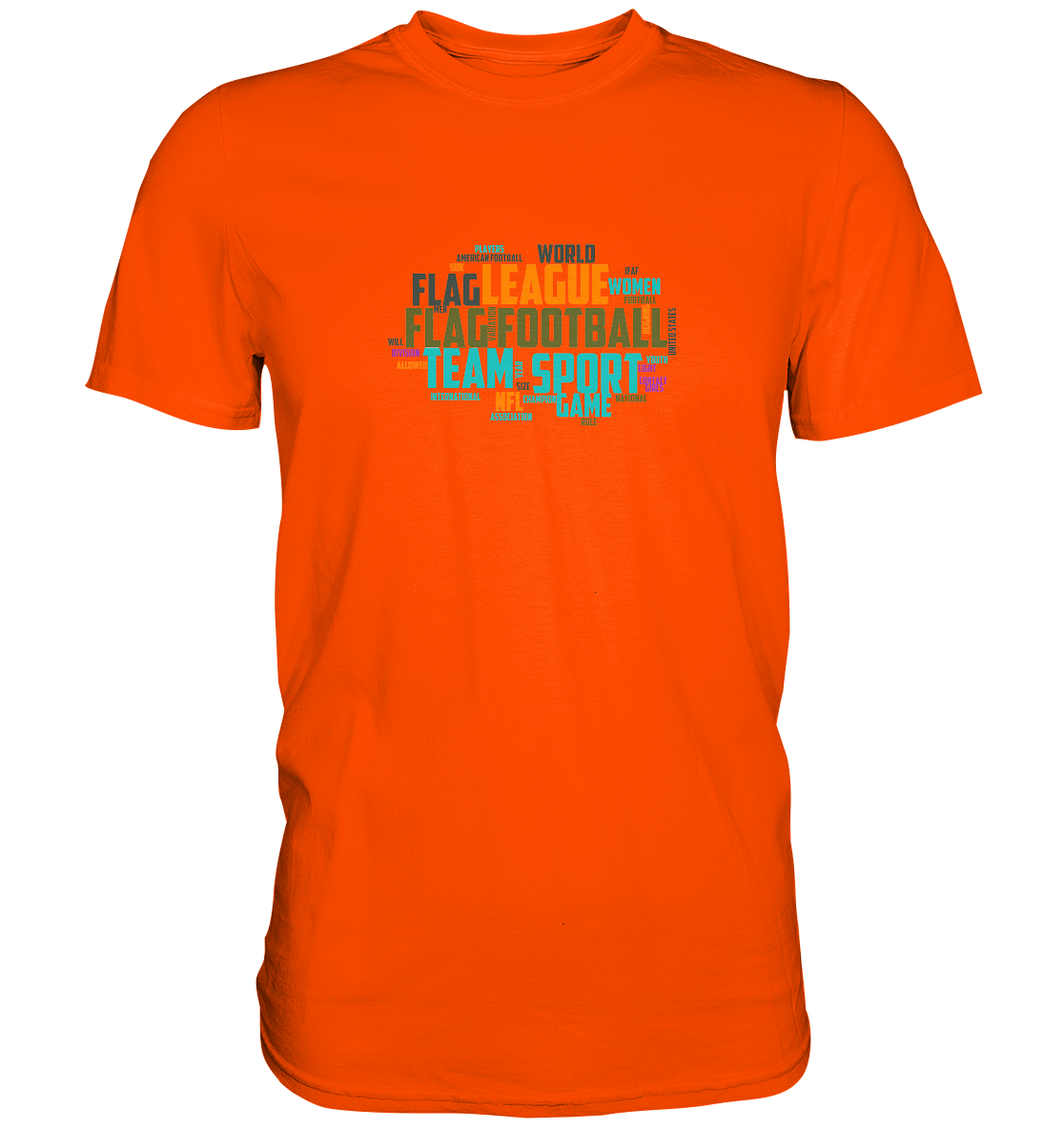 Flag Football Word Bubble - Premium Shirt