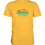 Flag Football Word Bubble - Premium Shirt