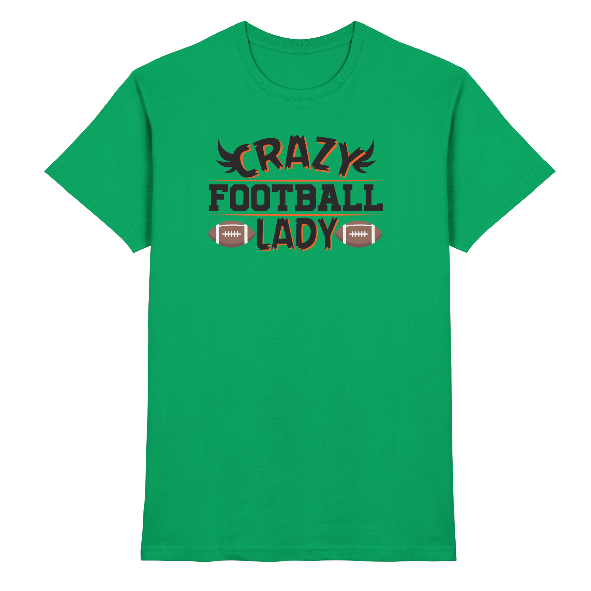 Crazy Football Lady - Premium Shirt