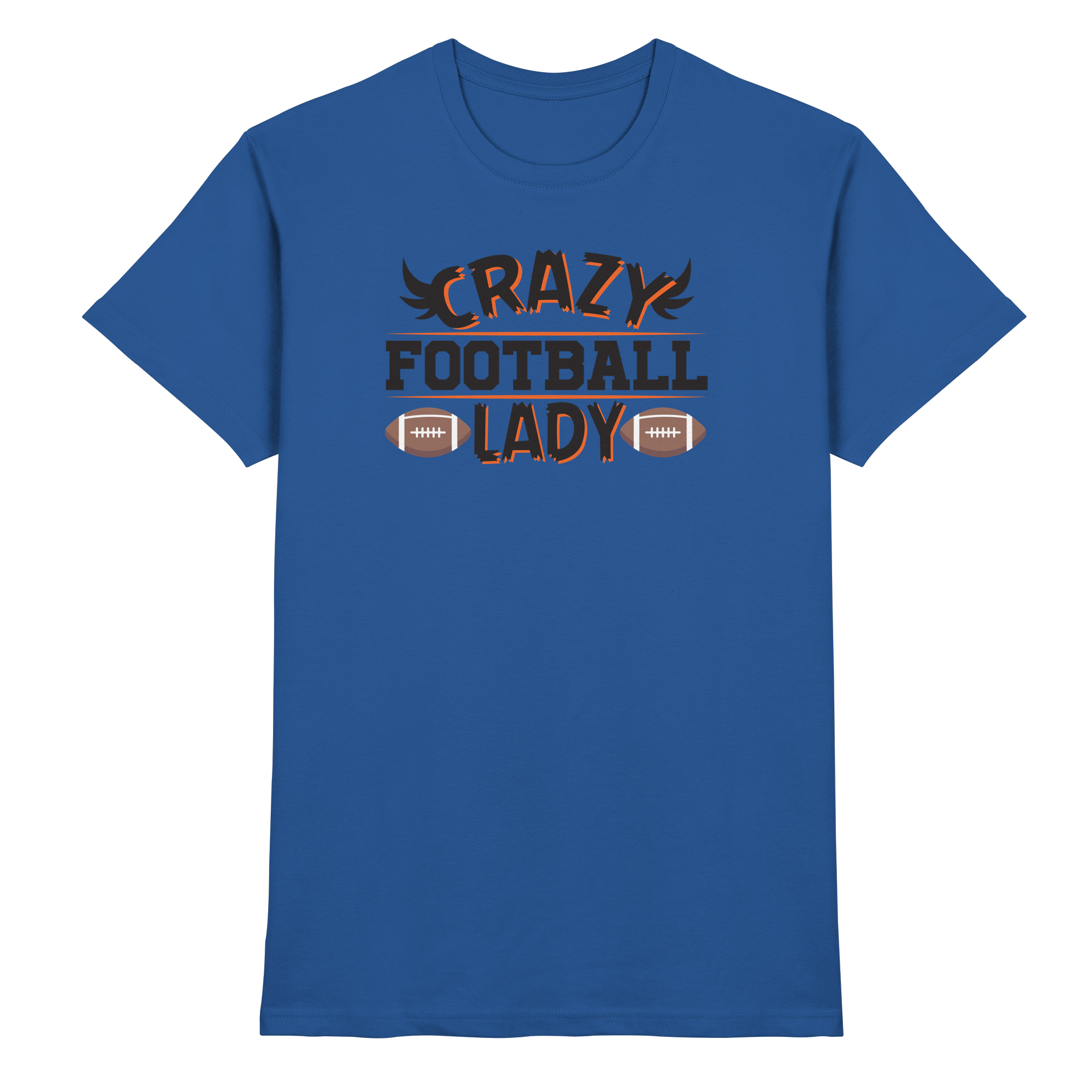 Crazy Football Lady - Premium Shirt