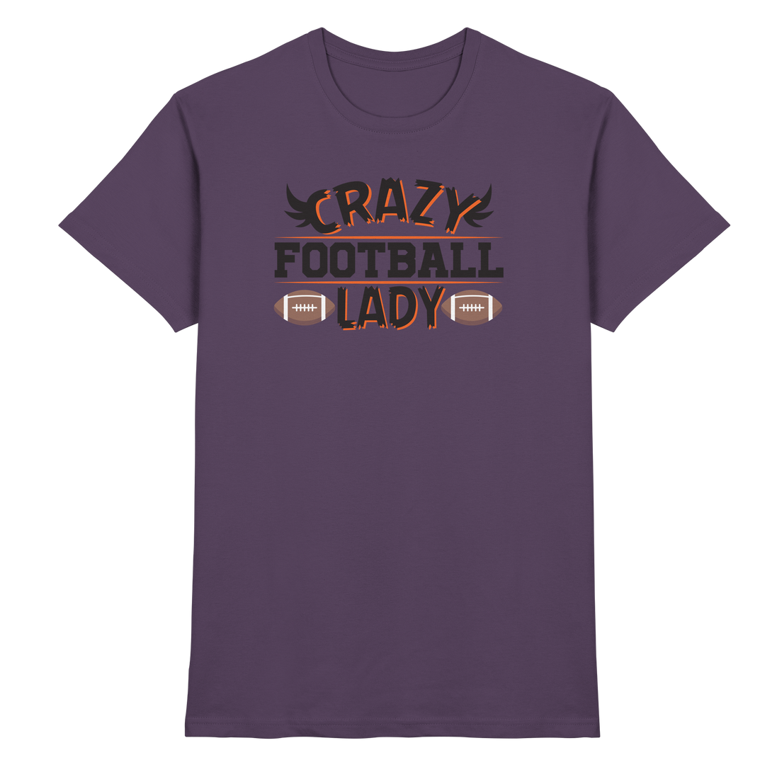 Crazy Football Lady - Premium Shirt