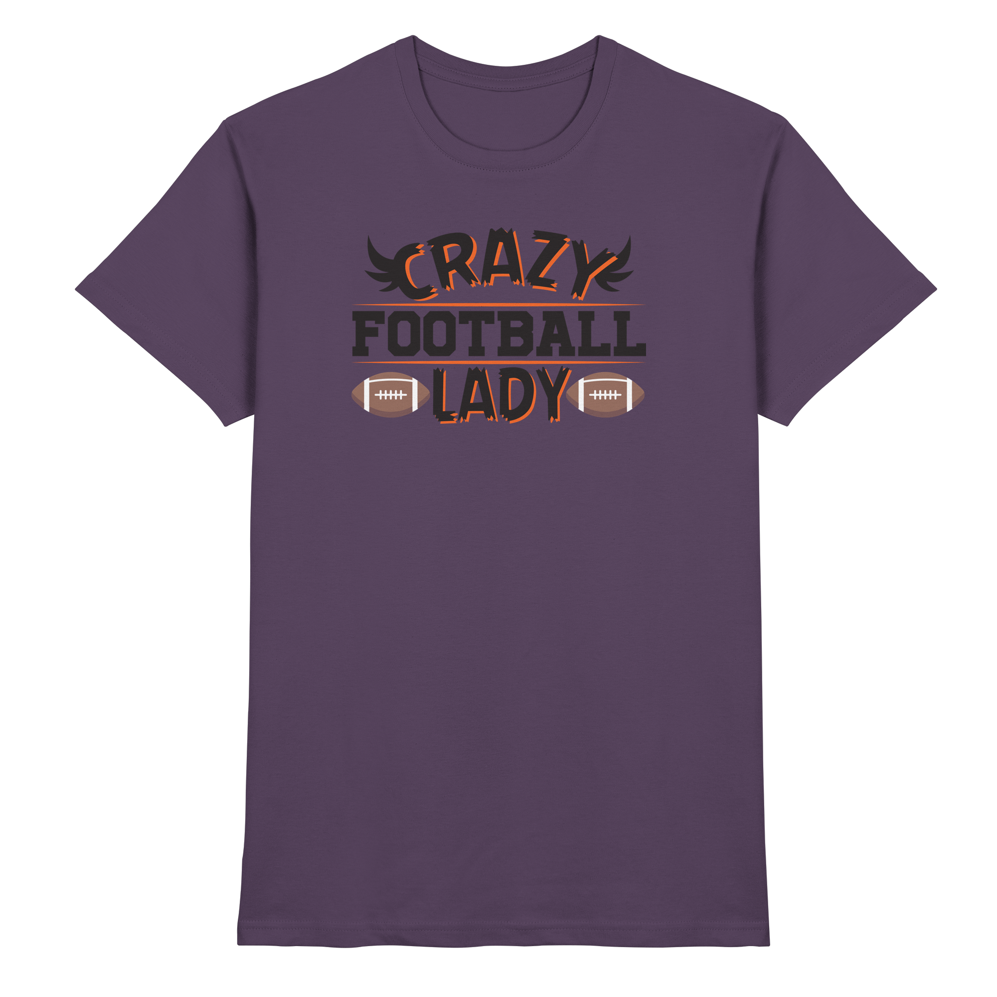 Crazy Football Lady - Premium Shirt