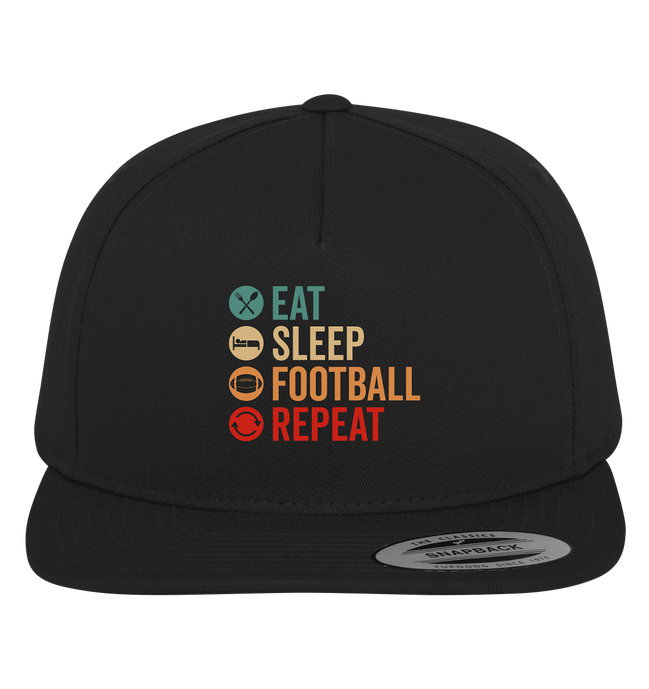 Eat Sleep Football Repeat - Premium Snapback