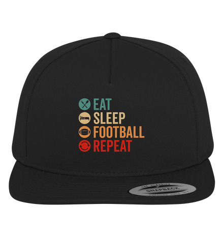 Eat Sleep Football Repeat - Premium Snapback