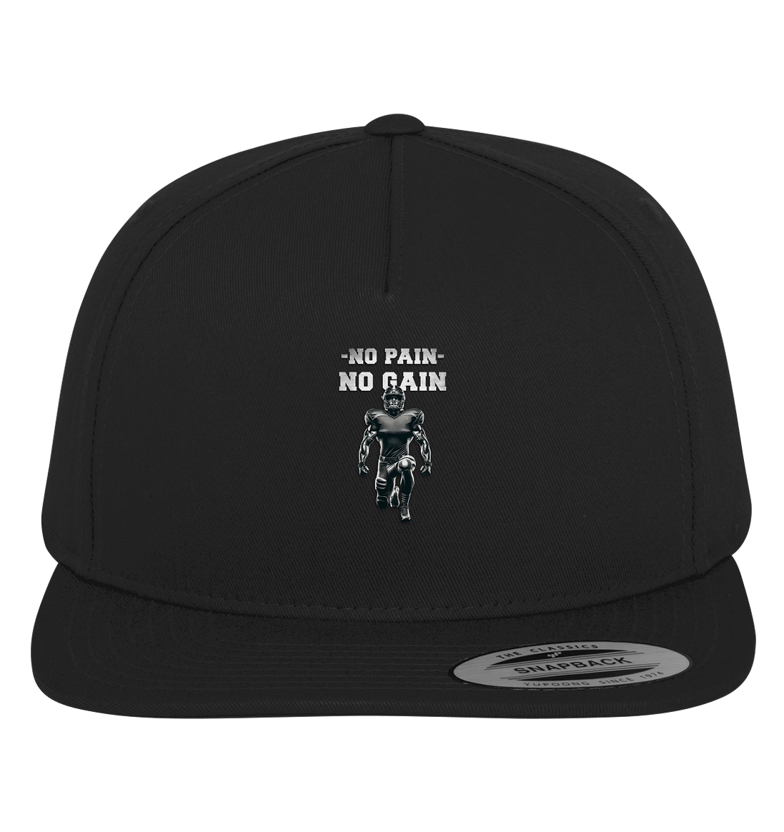 No Pain No Gain Metal  - Premium Snapback