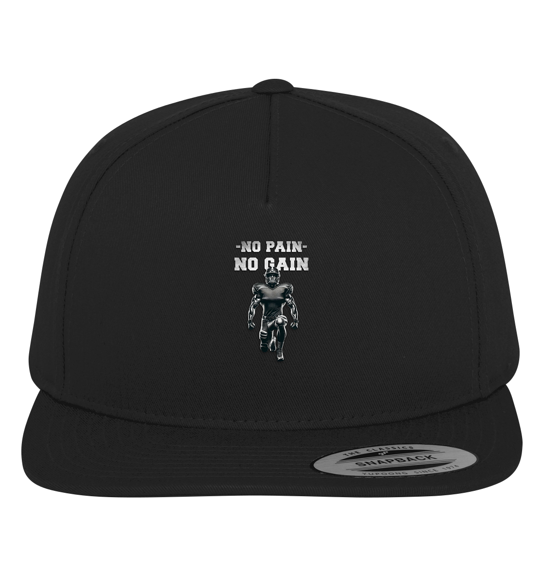 No Pain No Gain Metal  - Premium Snapback