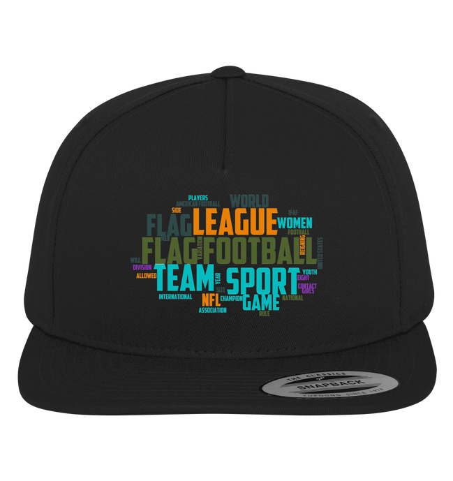 Flag Football Word Bubble - Premium Snapback
