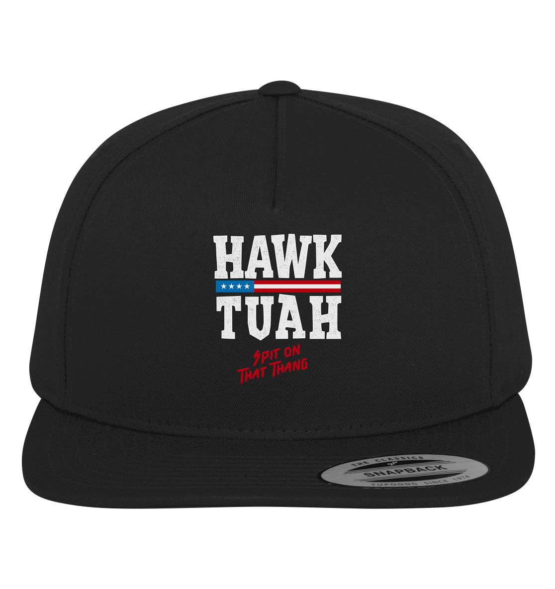 Hawk Tuah White  - Premium Snapback