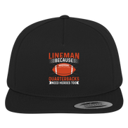 Lineman Quarterback Heroes - Premium Snapback