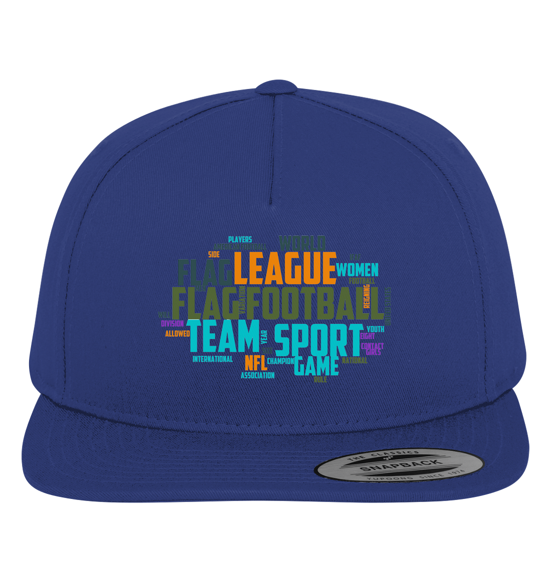 Flag Football Word Bubble - Premium Snapback