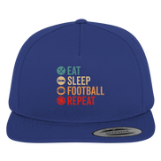 Eat Sleep Football Repeat - Premium Snapback