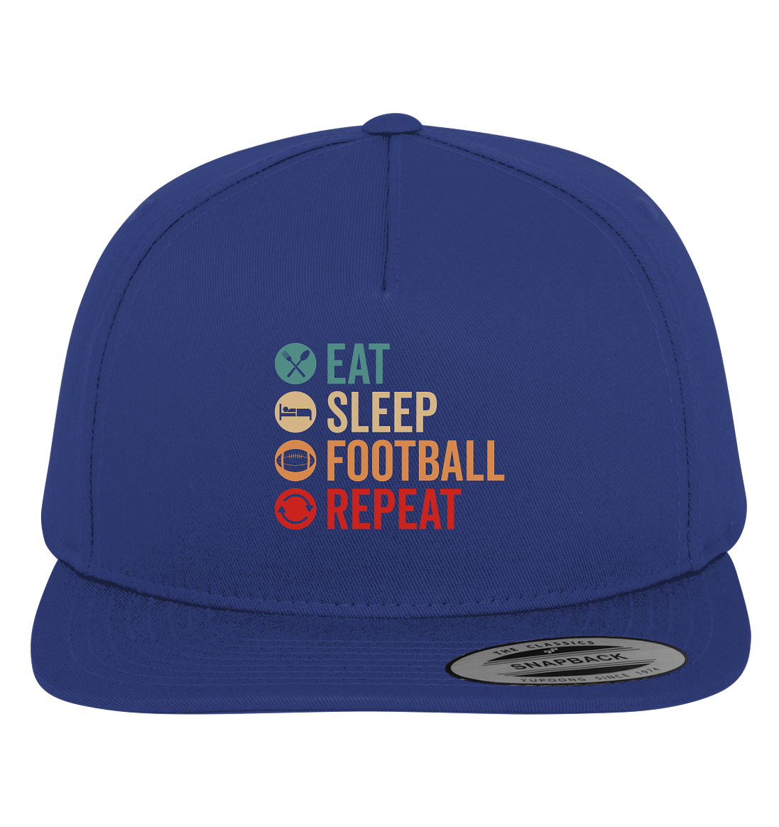 Eat Sleep Football Repeat - Premium Snapback