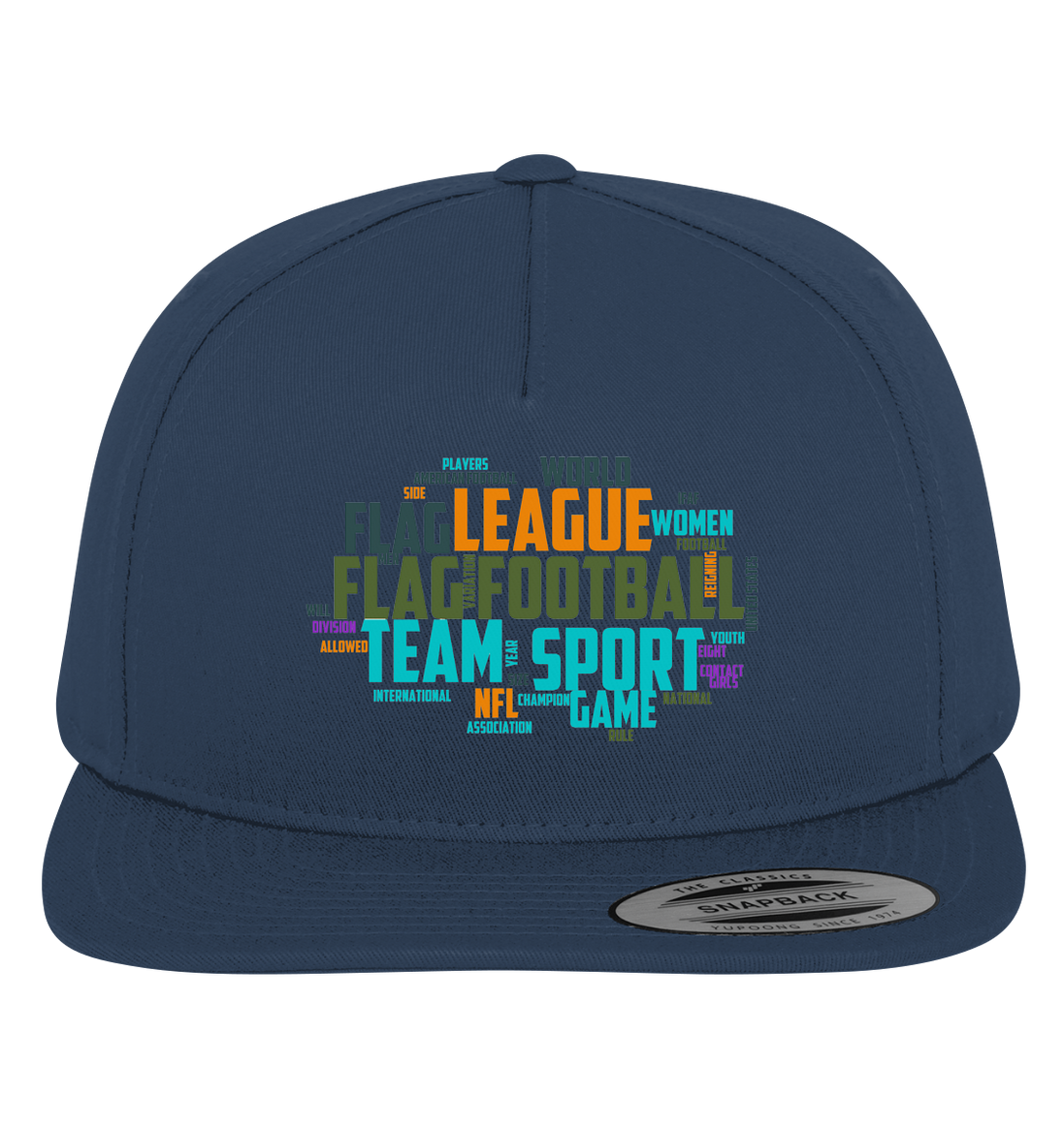Flag Football Word Bubble - Premium Snapback