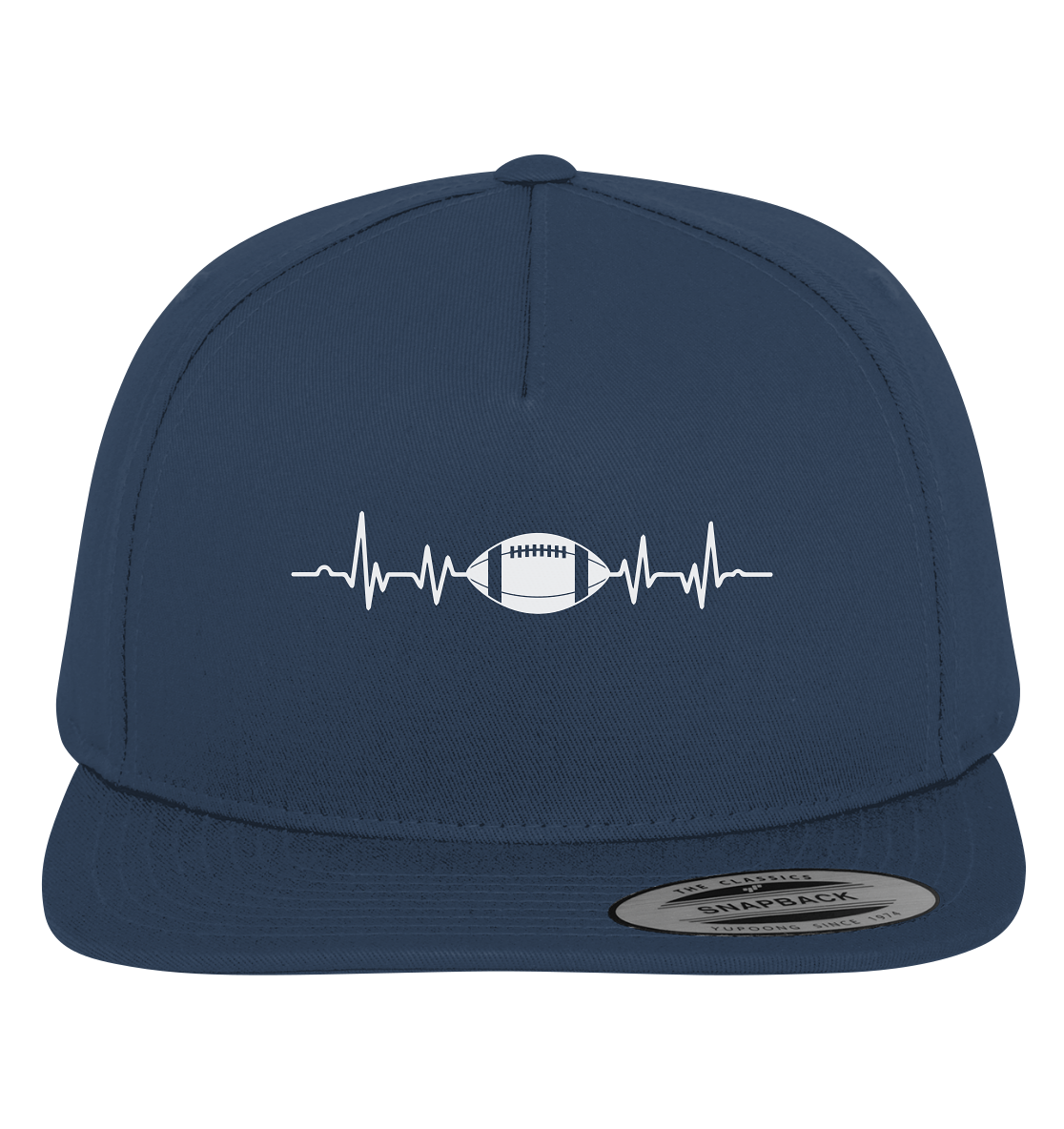 Football Heartbeat - Premium Snapback