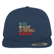 Eat Sleep Football Repeat - Premium Snapback