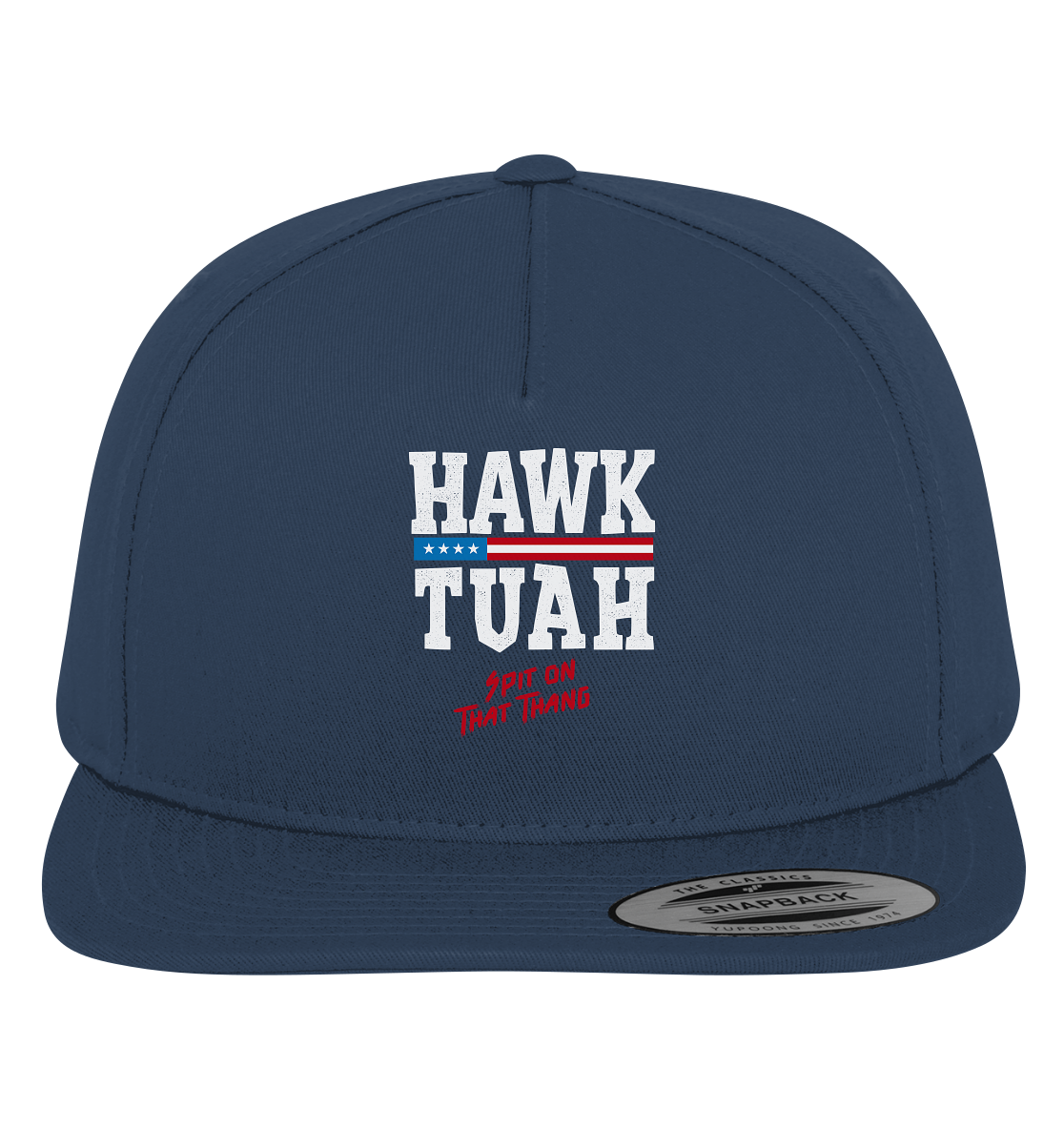 Hawk Tuah White  - Premium Snapback