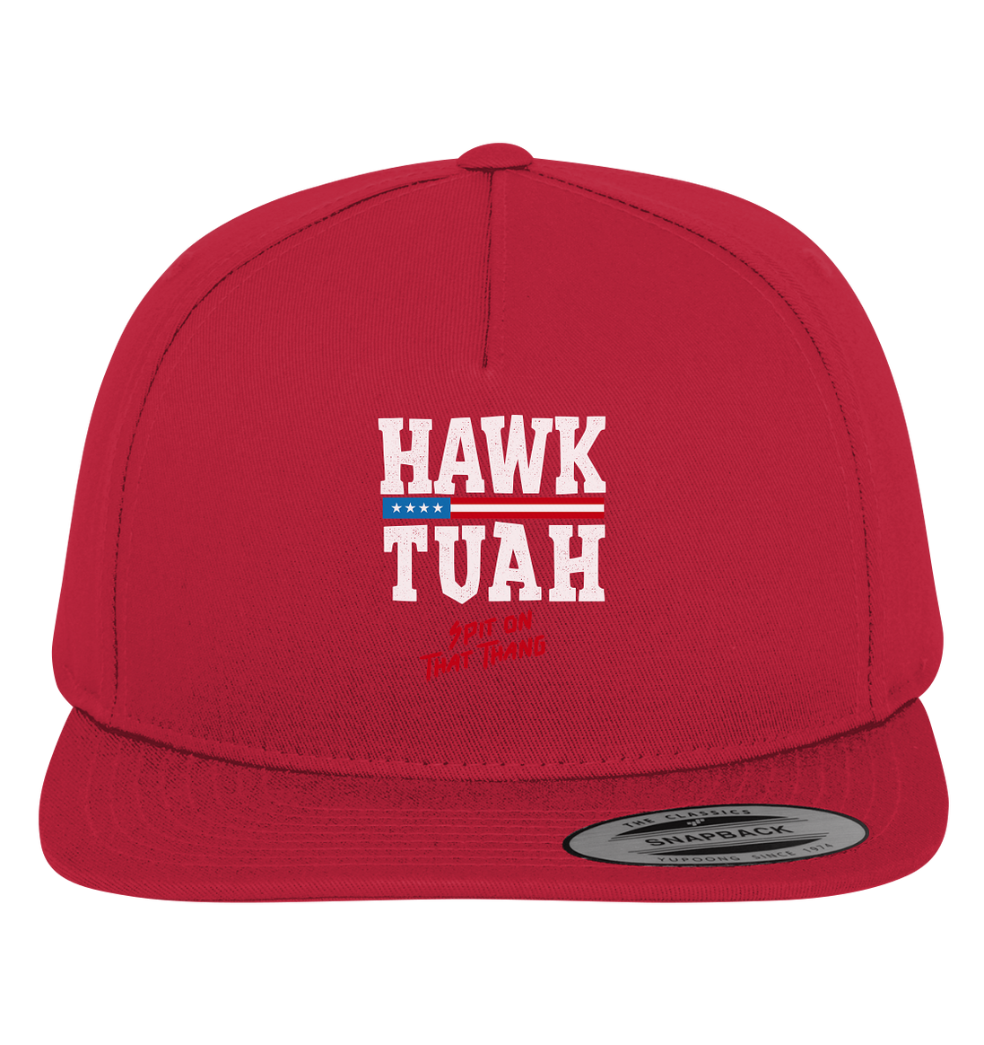 Hawk Tuah White  - Premium Snapback