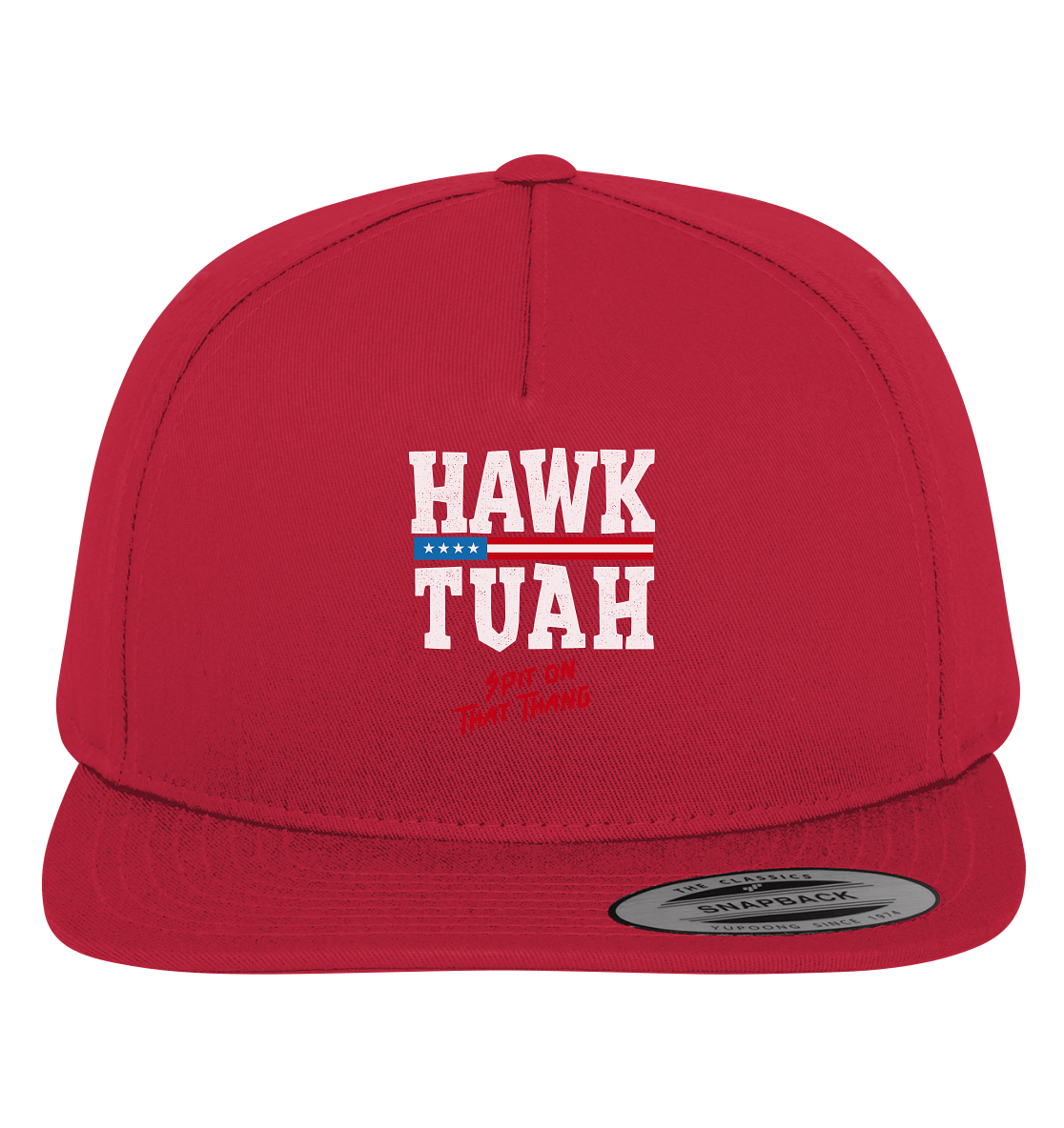 Hawk Tuah White  - Premium Snapback