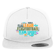 Flag Football Word Bubble - Premium Snapback