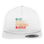 Eat Sleep Football Repeat - Premium Snapback