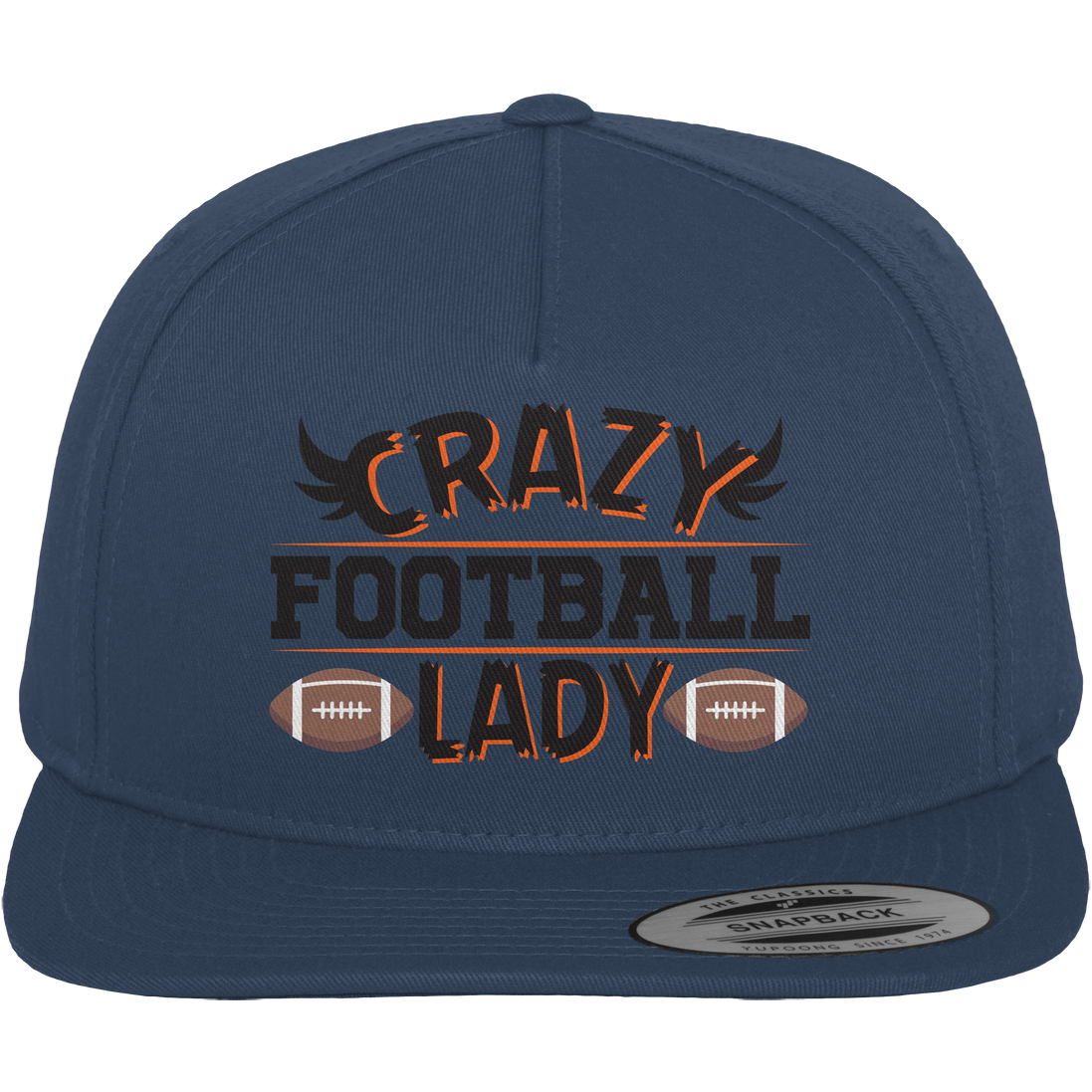Crazy Football Lady - Premium Snapback