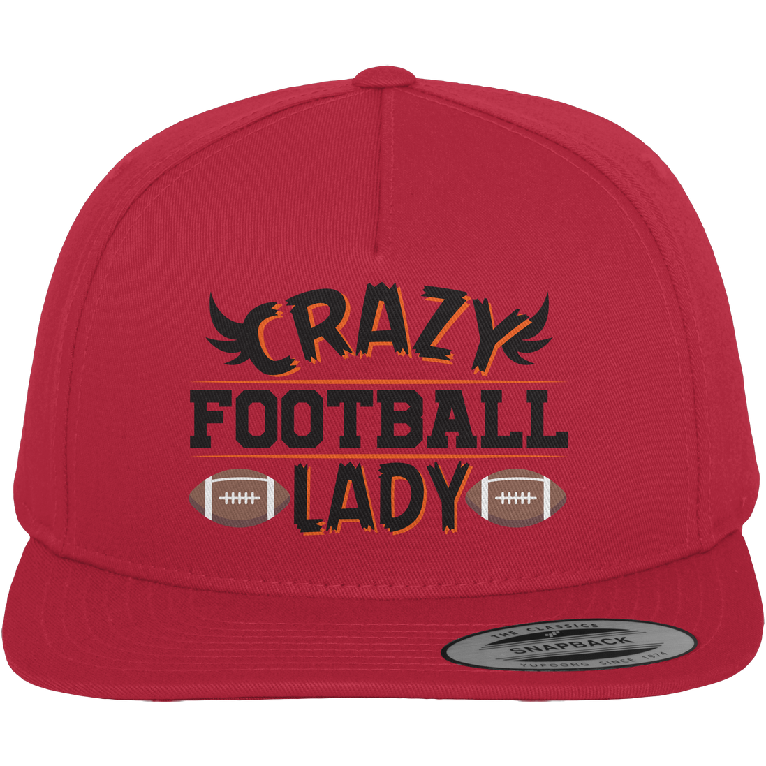 Crazy Football Lady - Premium Snapback