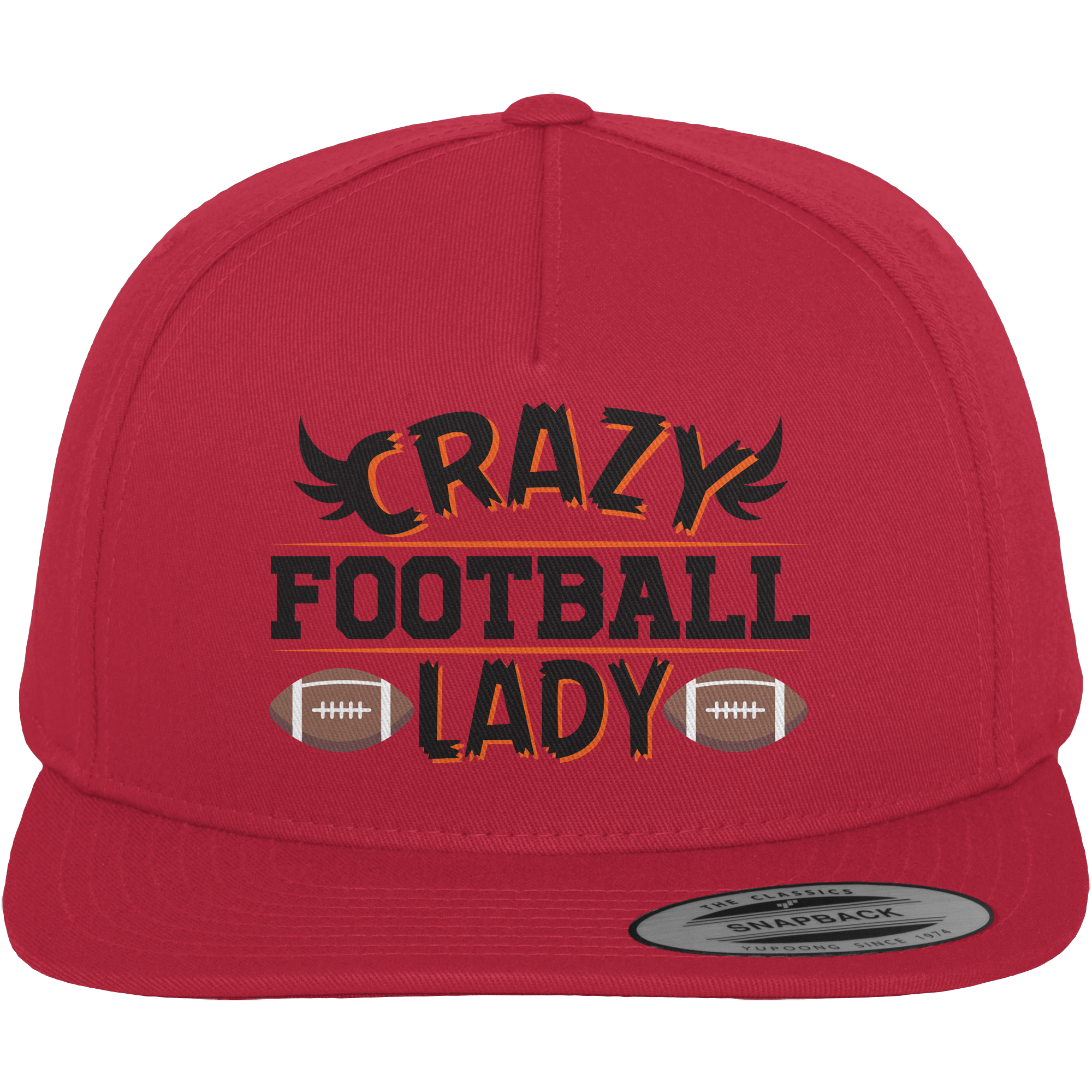 Crazy Football Lady - Premium Snapback