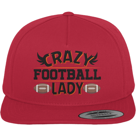 Crazy Football Lady - Premium Snapback