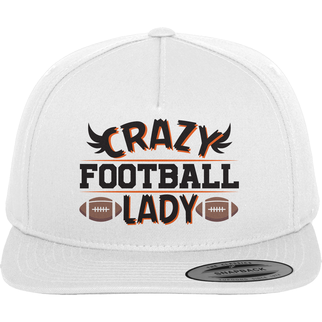 Crazy Football Lady - Premium Snapback