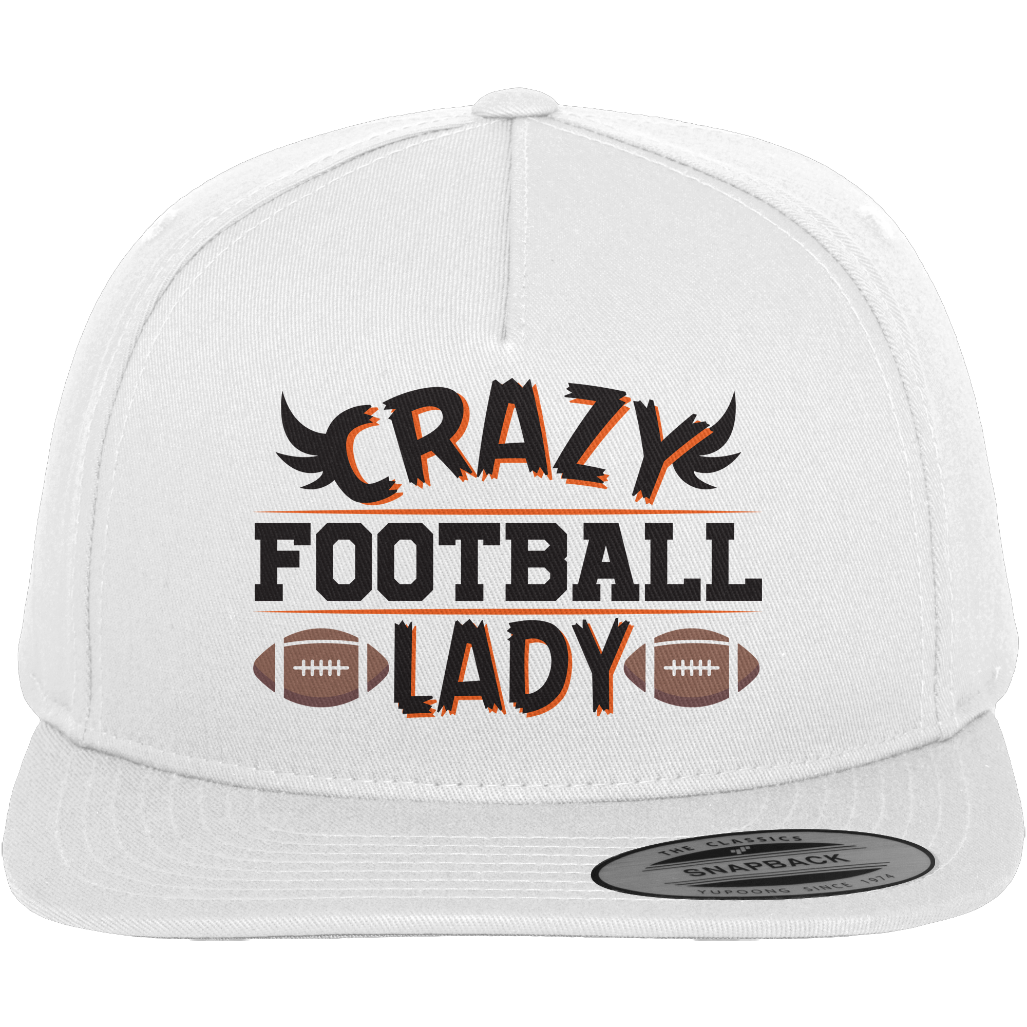 Crazy Football Lady - Premium Snapback