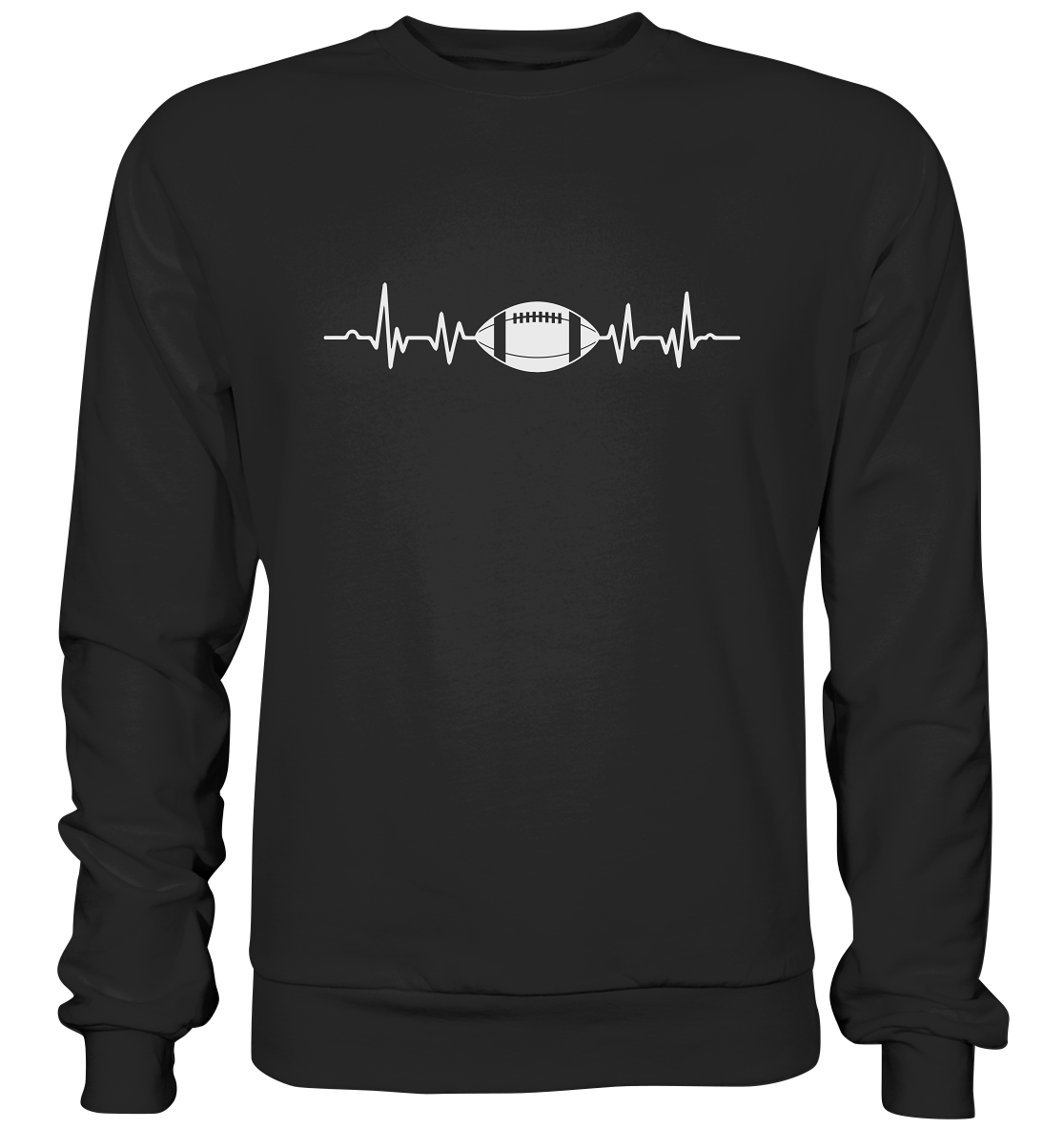 Football Heartbeat - Premium Sweatshirt