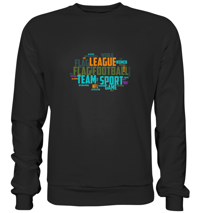Flag Football Word Bubble - Premium Sweatshirt