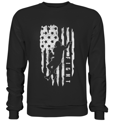 USA Flag Fight - Premium Sweatshirt