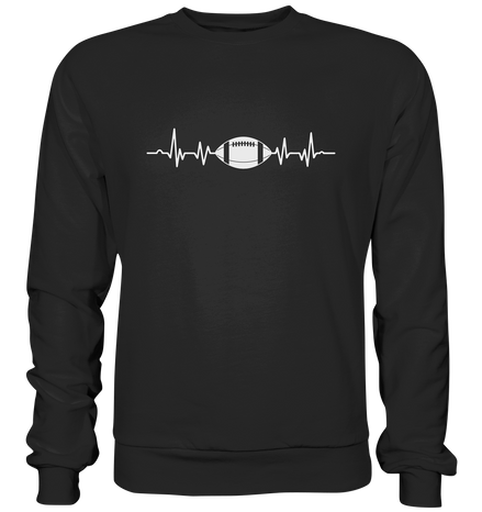 Football Heartbeat - Premium Sweatshirt