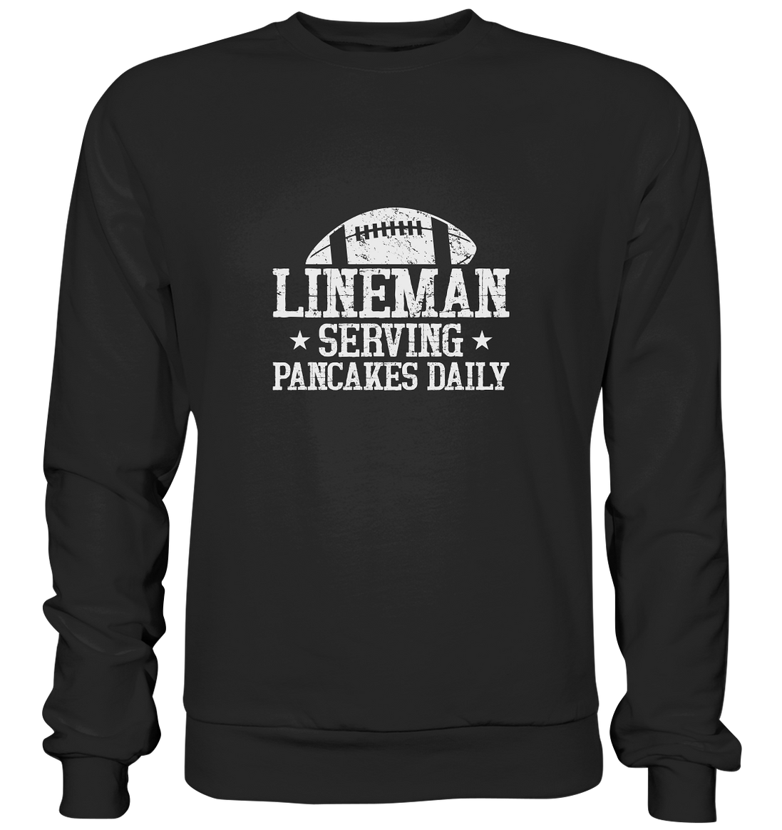 Lineman Serving Pancakes - Premium Sweatshirt