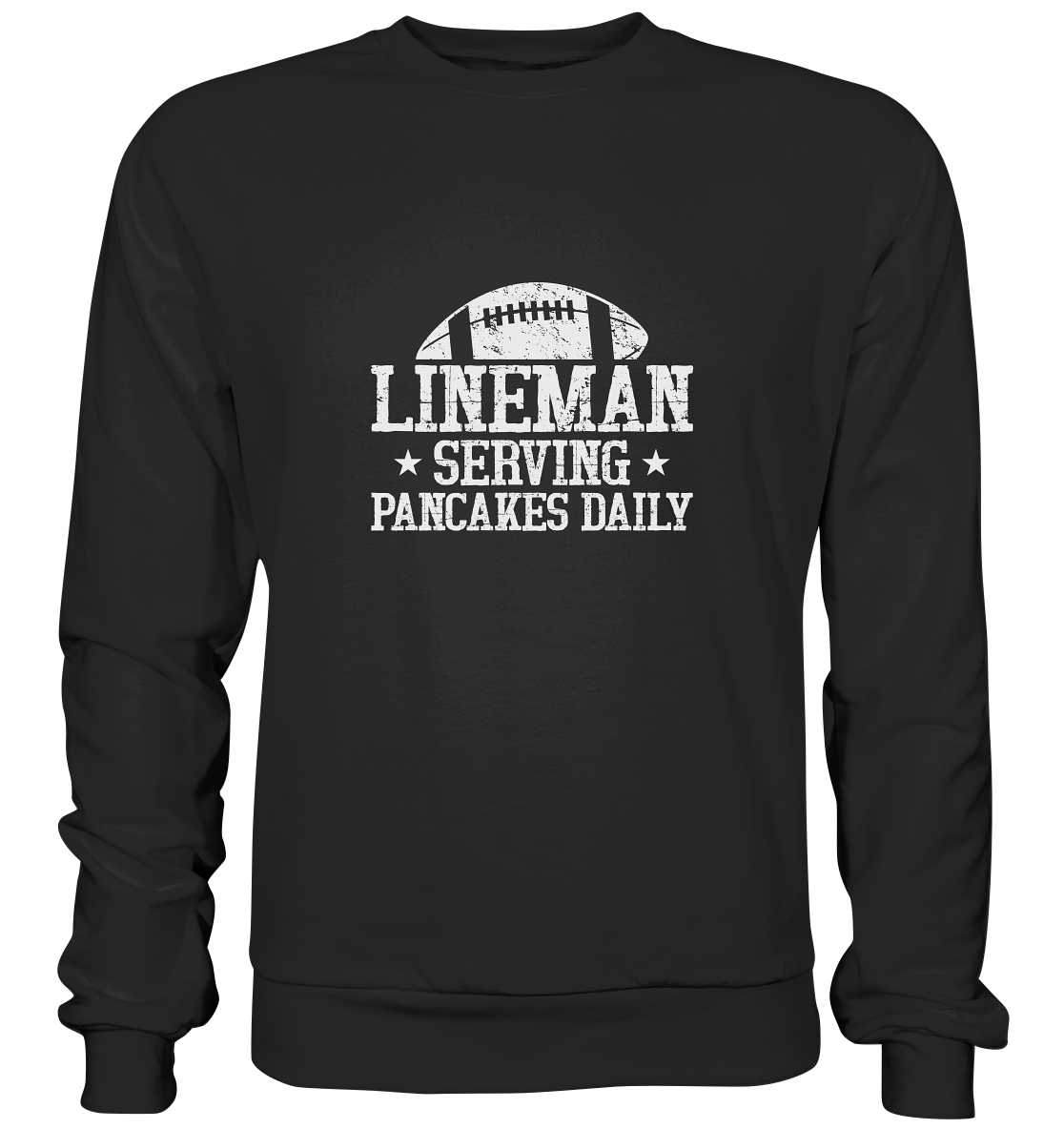 Lineman Serving Pancakes - Premium Sweatshirt