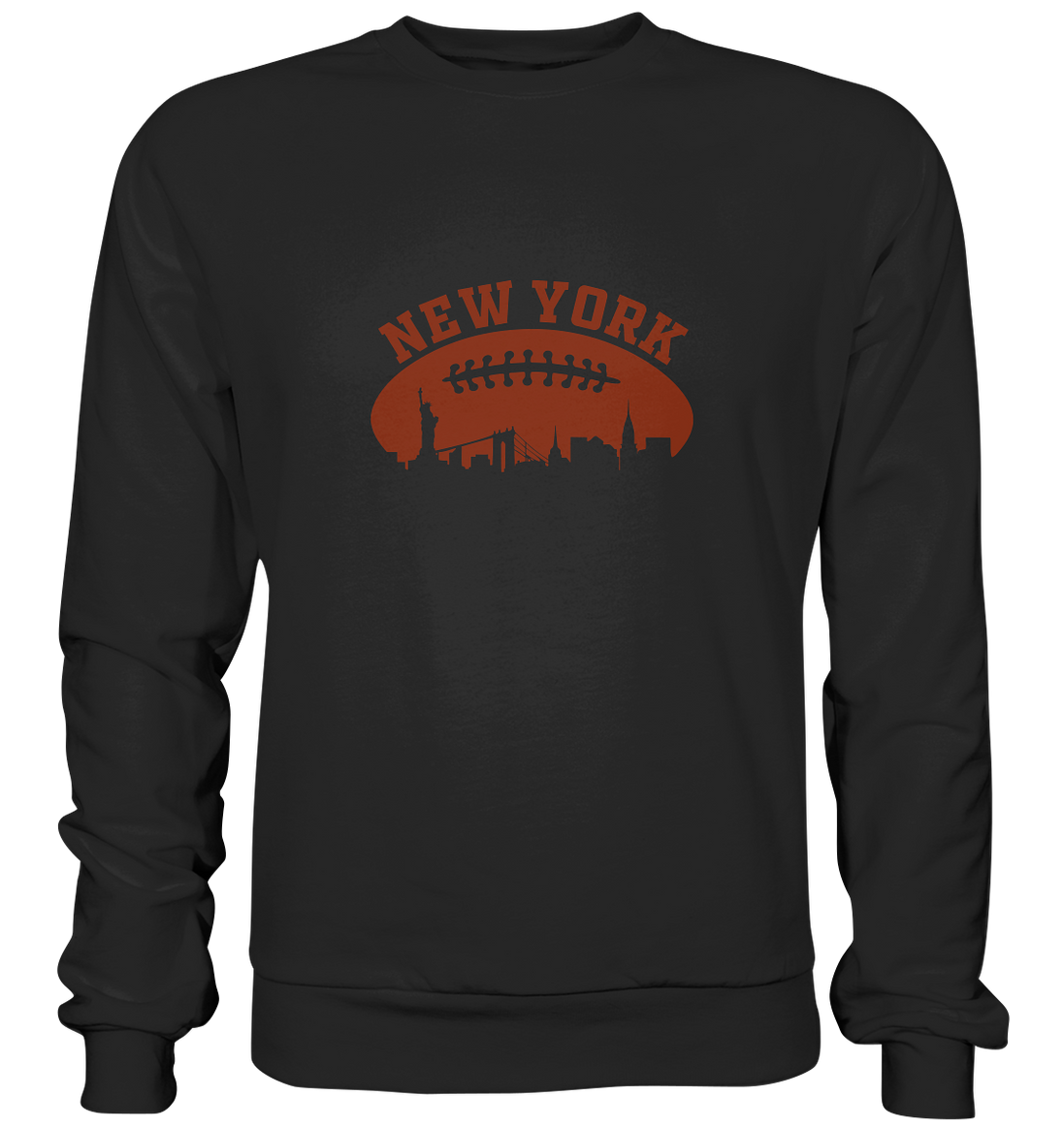 New York Football Silhouette - Premium Sweatshirt