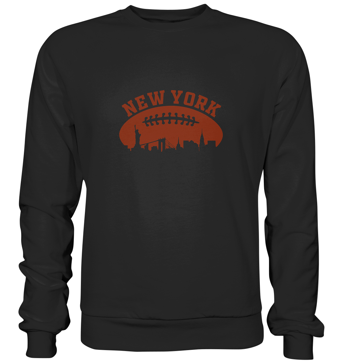 New York Football Silhouette - Premium Sweatshirt