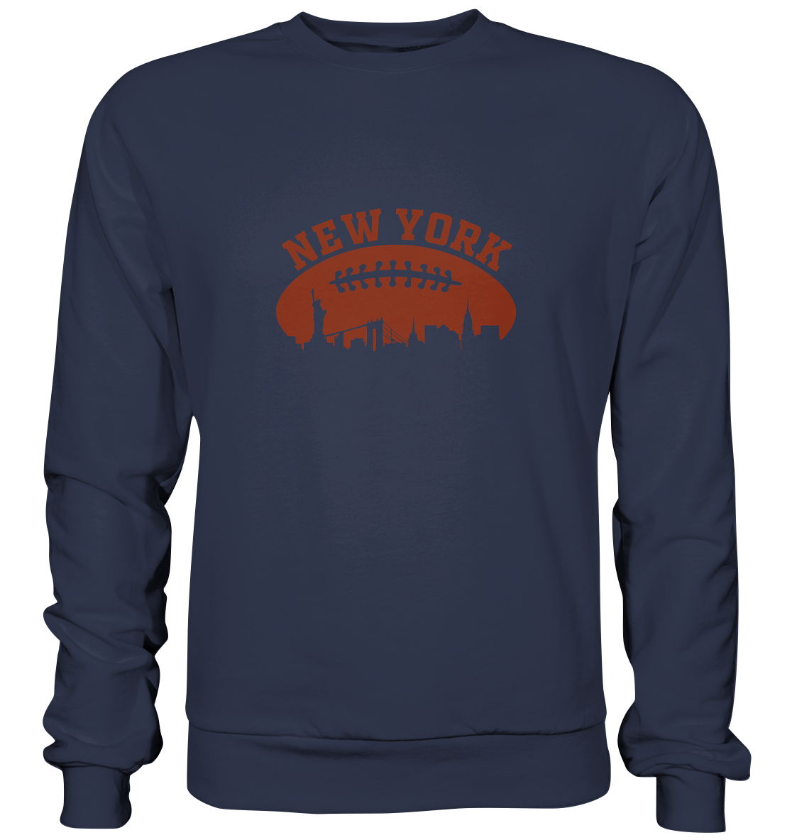 New York Football Silhouette - Premium Sweatshirt